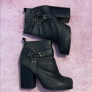 Jeffrey Campbell Platform Booties 100% Leather